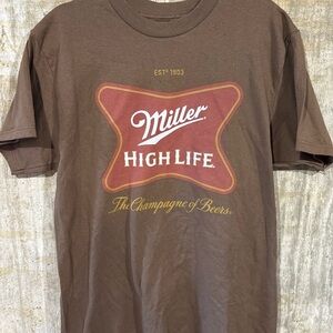 Miller High Life Brown Short Sleeve T-Shirt